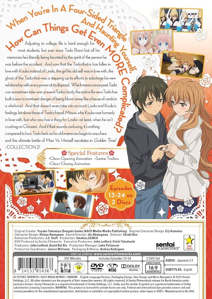 その他 GOLDEN TIME: COLLECTION 2 [Blu-ray] [Import] Amazon.com: Golden Time: Collection 2 [Blu-ray] : Ai Kayano